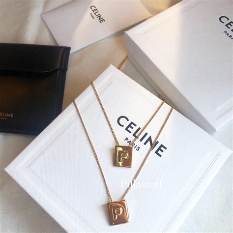 Celine Signature Alphabet Necklace 